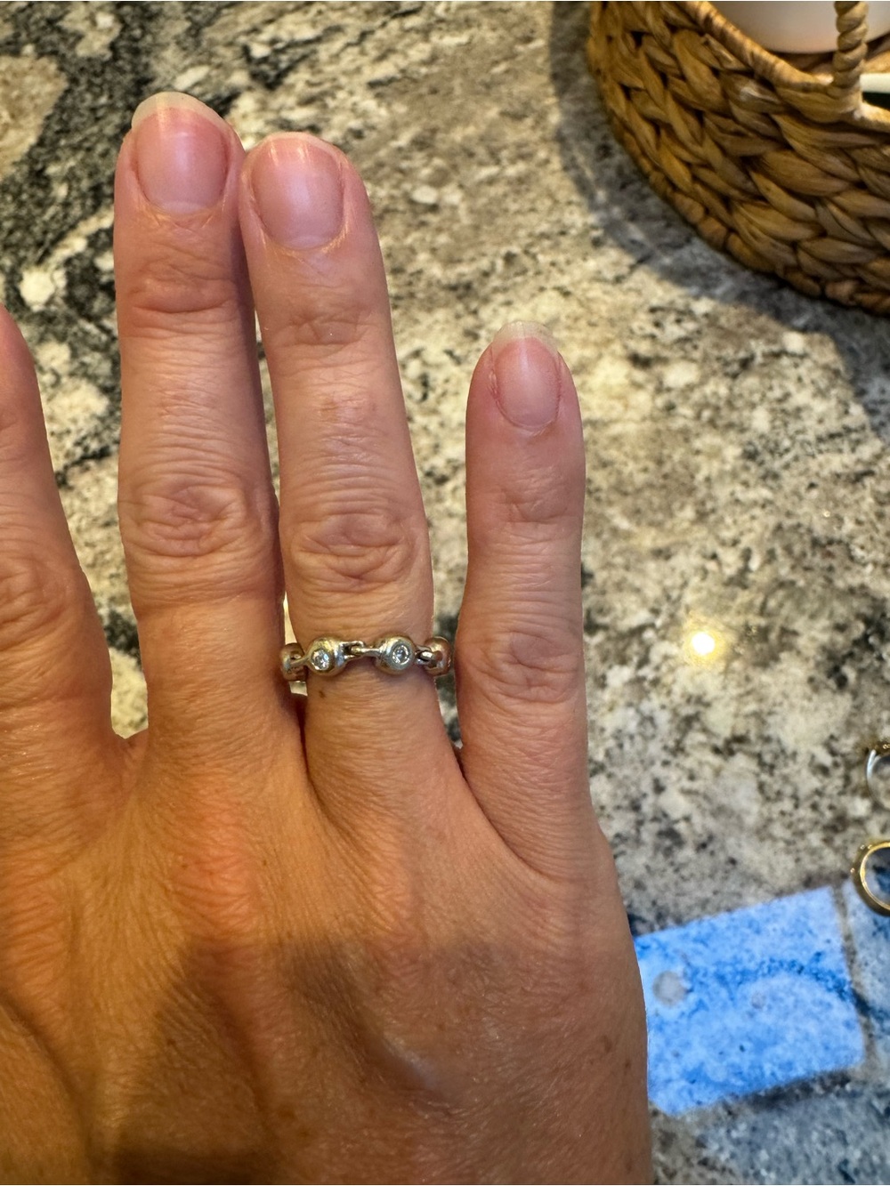 *FLASH SALE*14 KT Gold Diamond Eternity Band - Picture 6 of 6
